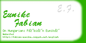 eunike fabian business card